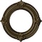 Ekena Millwork Benson Ceiling Medallion (Fits Canopies up to 6 1/8"), 11 1/8"OD x 6 1/8"ID x 5/8"P, Brass CM11BNBRS - alternate 1